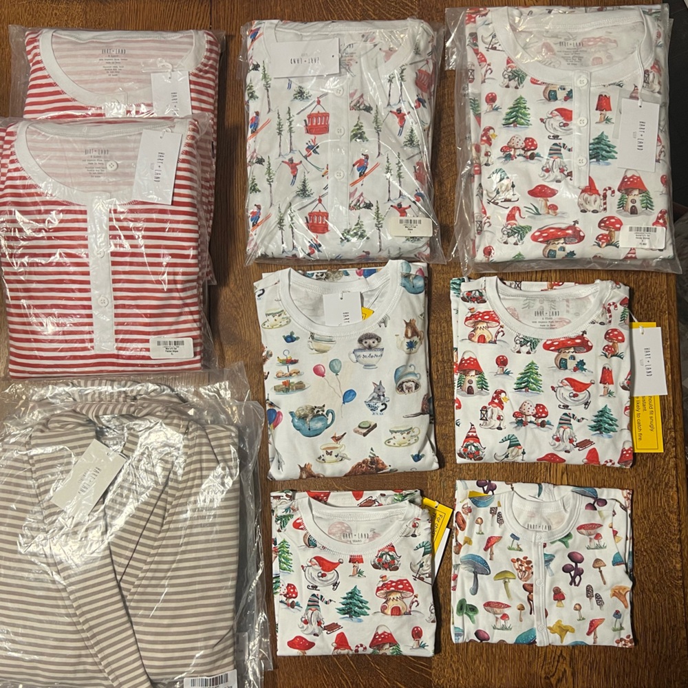 Women’s Gnome 2pc Pajama Set | Sz M 
100% Organic Cotton | Christmas Holiday - Picture 6 of 15
